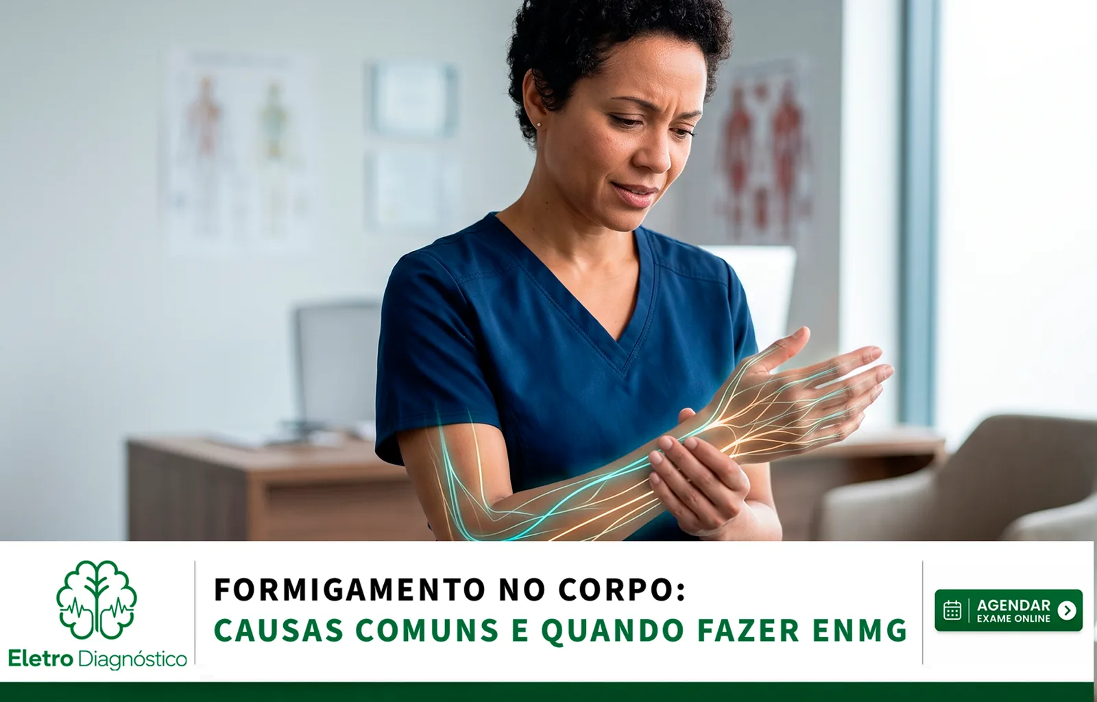 Formigamento no corpo: causas comuns e quando fazer ENMG